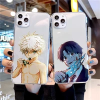 full time hunter anime japanese mobile phone case transparent soft for iphone se20 6 6s 7 8 11 12 plus mini x xs xr pro max