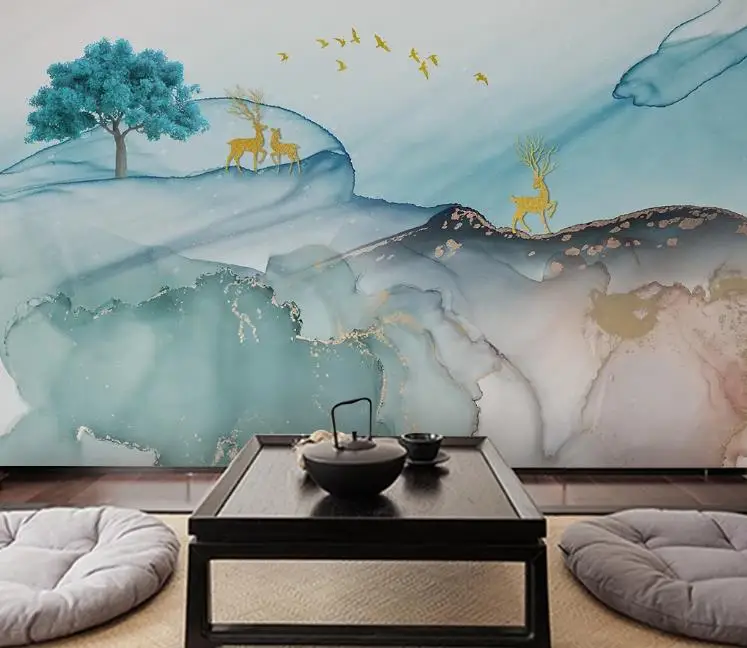 На заказ любой размер 3D обои домашний Декор Гостиная абстрактный акварельный