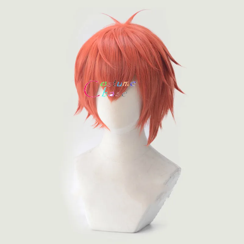 Nanase Riku IDOLiSH7 Косплей парики синтетические волосы оранжевый короткие + Бесплатный
