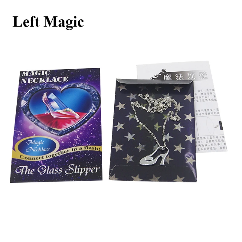 Collar m&aacute;gico para trucos de magia, zapatilla de cristal, accesorios m&aacute;gicos para escenario, ilusi&oacute;n de mago, juguetes de rompecabezas-4