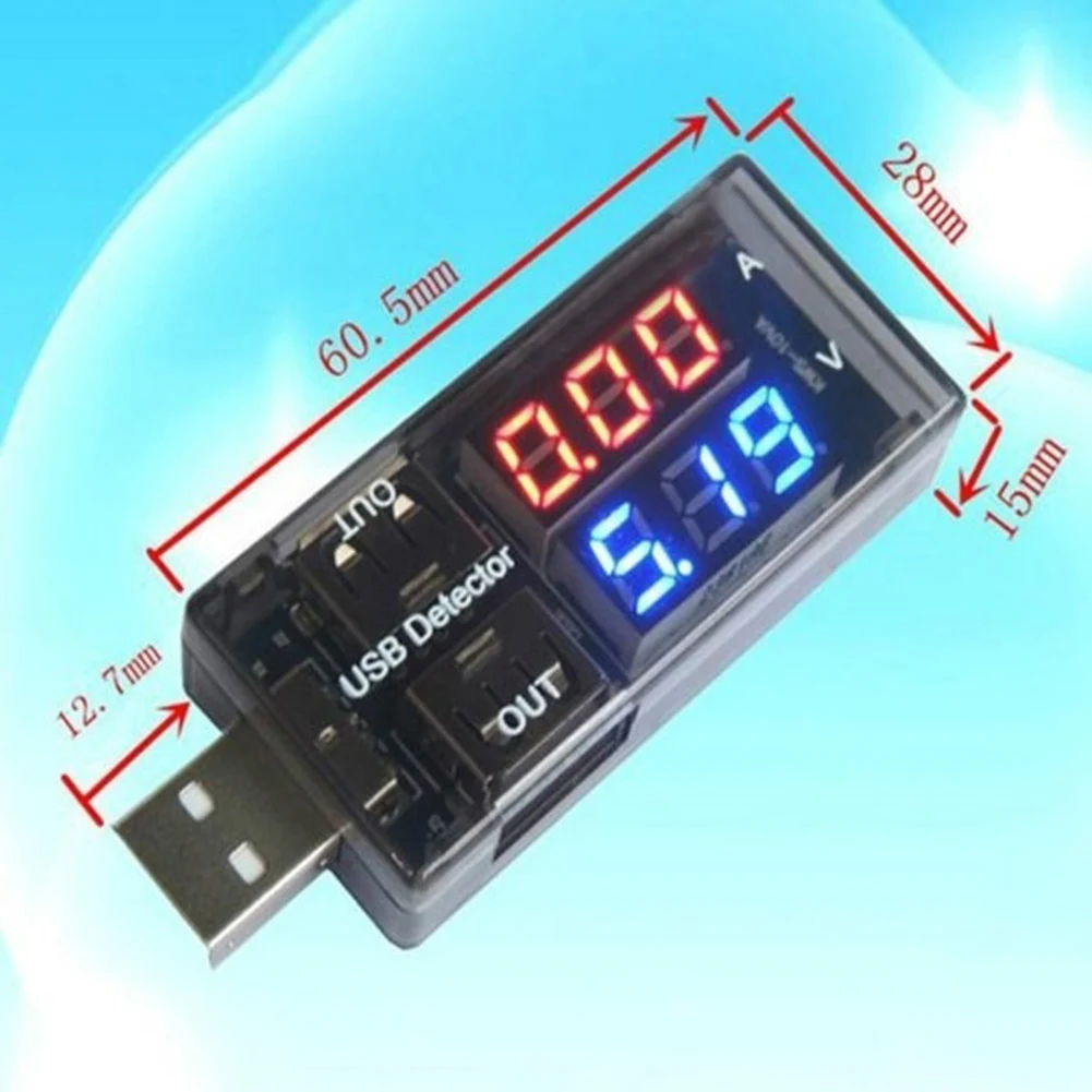 USB-тестер для зарядки аккумуляторов 3-9 в 3 А детектор напряжения и тока амперметр