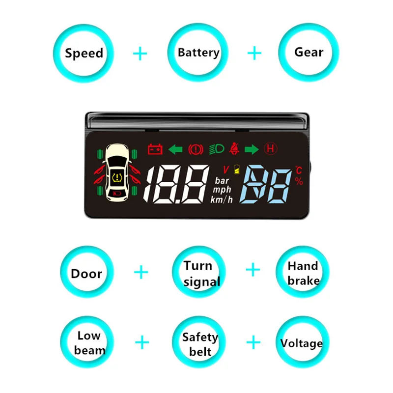 Автомобильный цифровой проектор HUD Speeeter скорости поворосветильник для Tesla Model 3 |