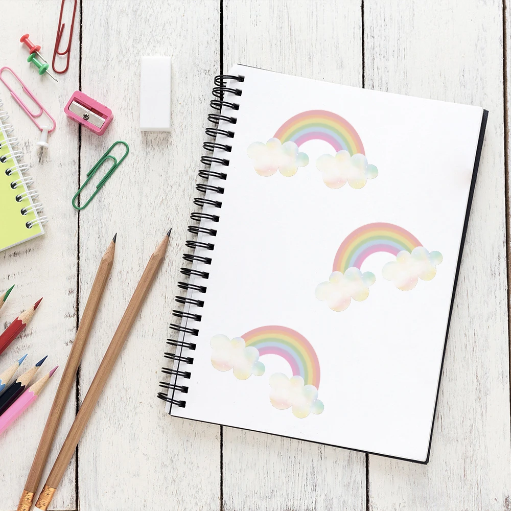 Радужные трафареты для настенных наклеек детской комнаты декор на стену в