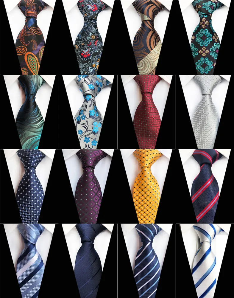 YISHLINE хит клетчатые жаккардовые шелковые мужские галстуки с узором пейсли на шею 8