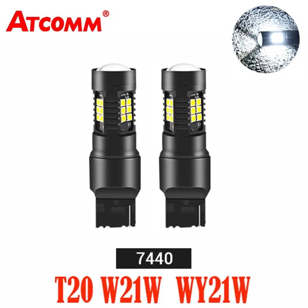 Светодиодные лампы T20 7440 W21W 3014 144smd LED CanBus без ошибок 1156 BA15S P21W BAU15S PY21W 2