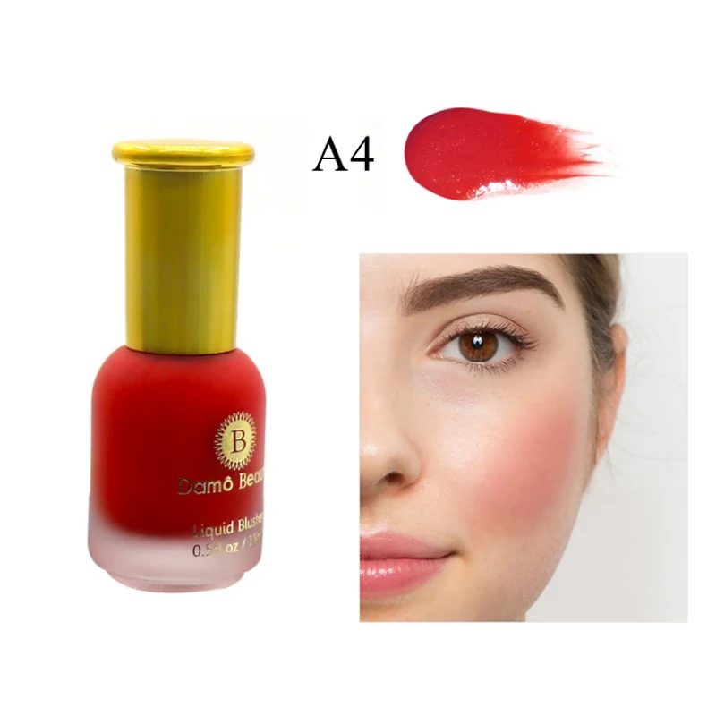 

4 Colors Cheek Liquid Blush Moisturizing Makeup Face Liquid Blusher Maquiagem Makeup Cosmetics*.w