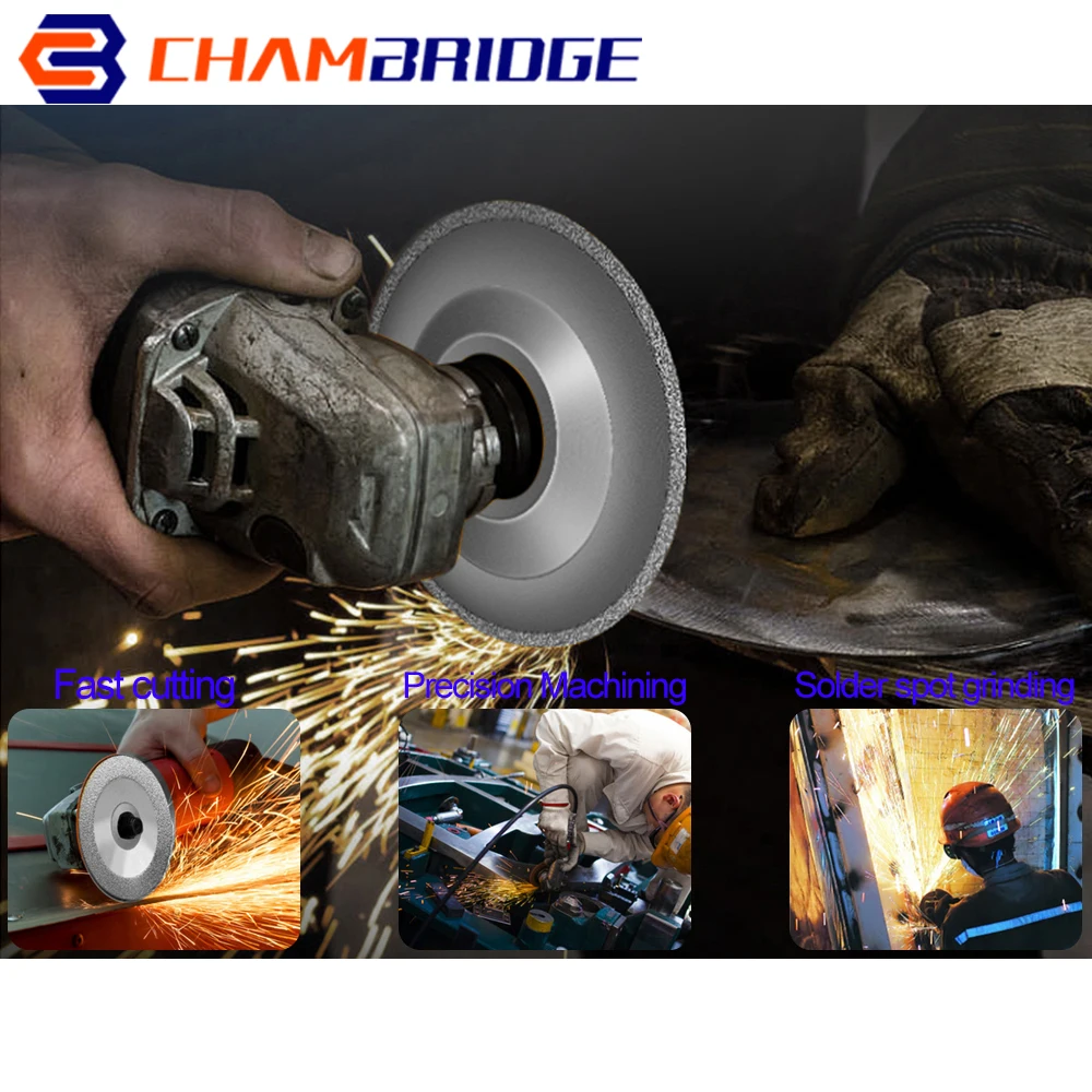 

Thickened Brazed Diamond Grinding Discs Angle Grinders Pad 100-180mm For Rotary Tool Grind Stone Jade Marble Tile Glass