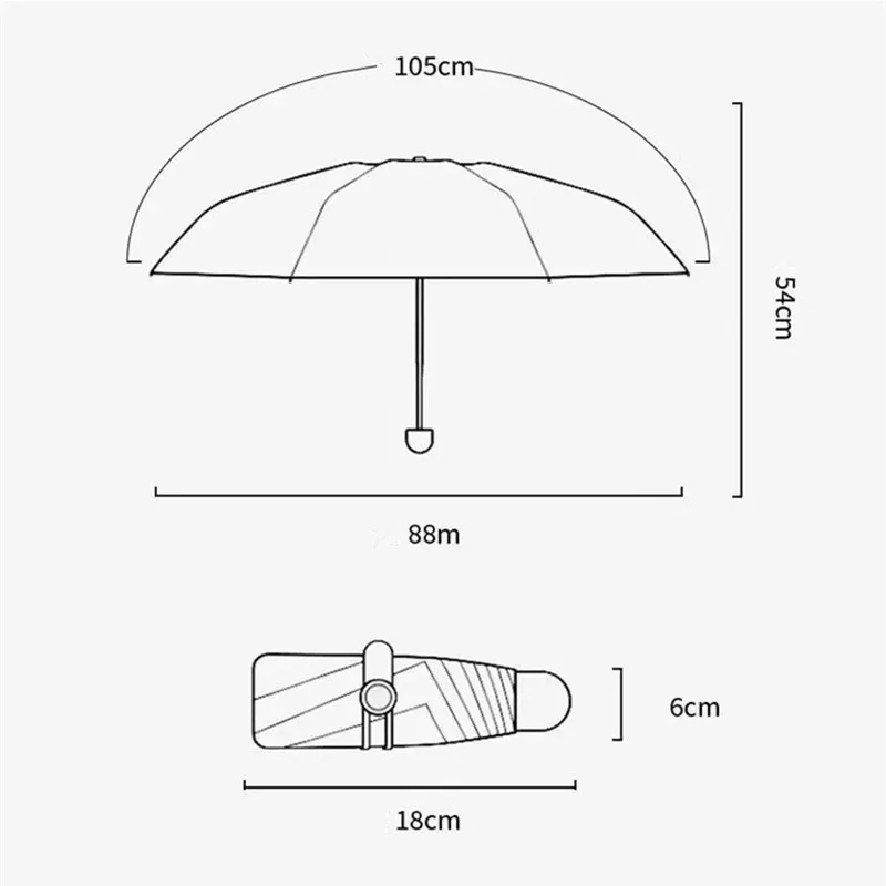 

Ultralight Mini Sunshade Umbrella Pocket Umbrella Cute Girls Umbrella Automatic Folding UV proof waterproof portable Umbrella