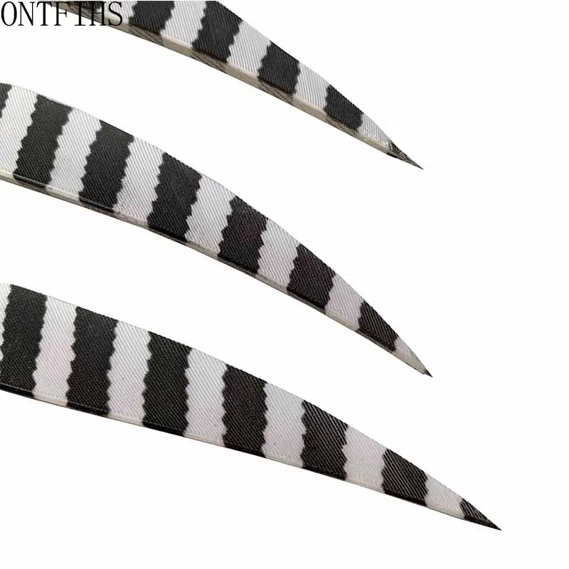 50 шт. Настоящие пучки стрелковых перьев ONTFIHS 4 дюйма охоты на падение формы дроп-шейп.