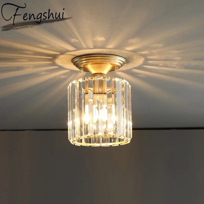 Роскошный хрустальный Железный потолочный светильник светодиодный комнатное