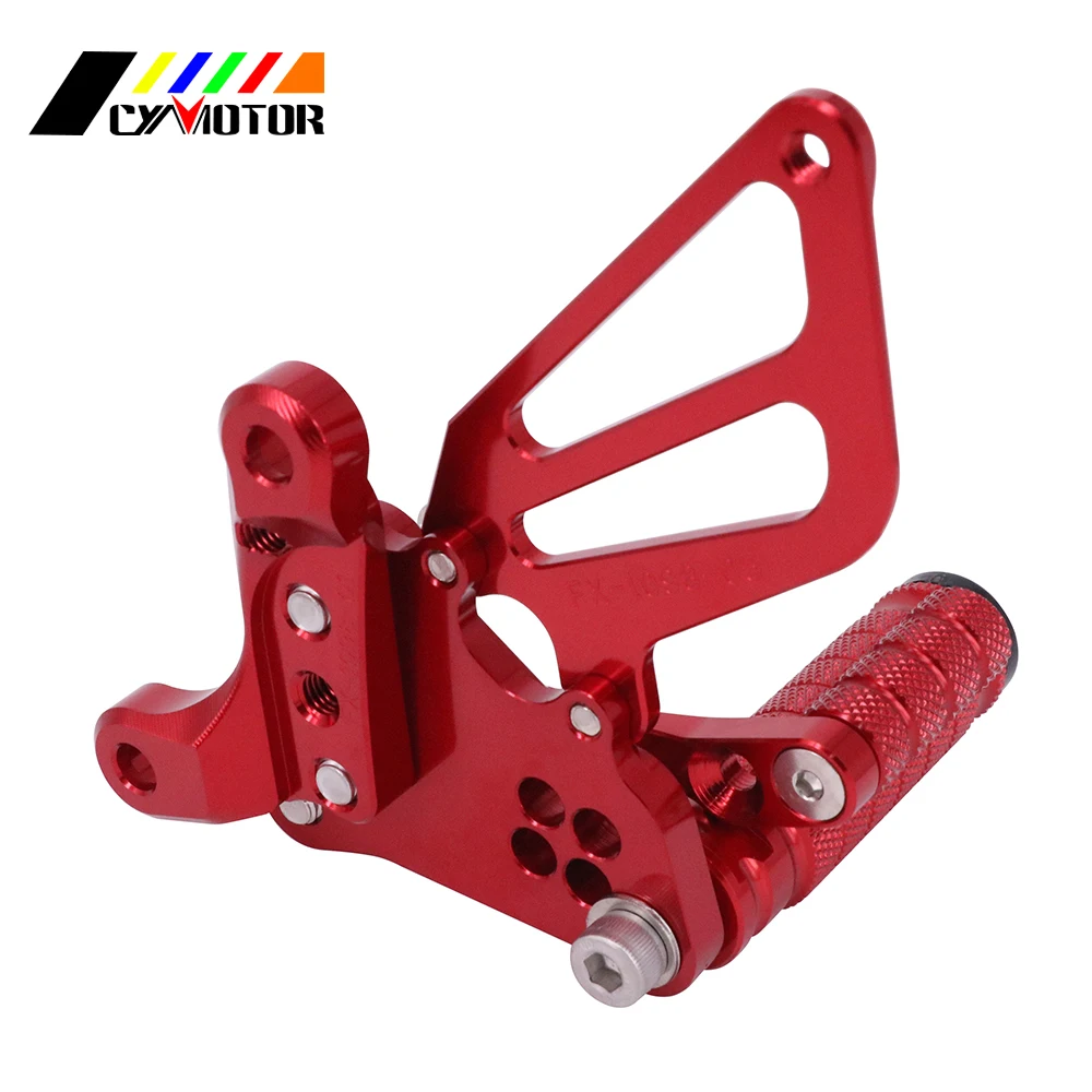 Мотоциклетные регулируемые колышки с ЧПУ для ног Ducati 1198 1098 S R 848 EVO трехцветные