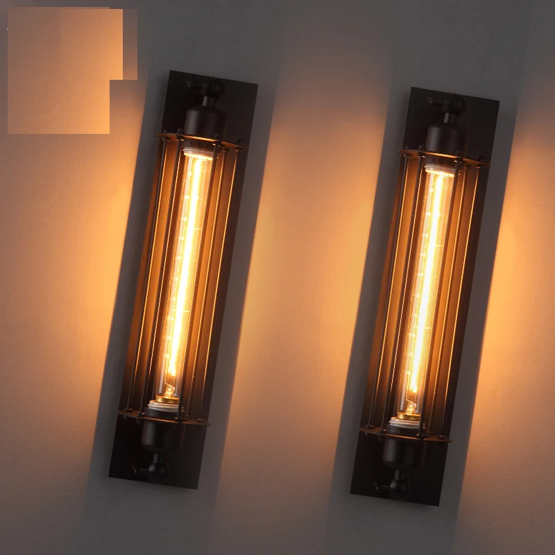 

Modern Industrial Style Wall Lamp Bedroom Decoration Interior for Home Vintage Light Indoor Lighting Black Wall Sconce Lights