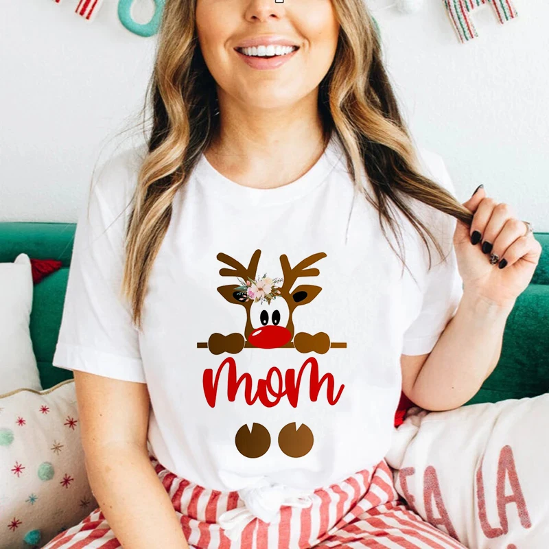 De Navidad camisa pap&aacute; mam&aacute; hermano hermana Beb&eacute; feliz Navidad familia Navidad trajes de regalo de vacaciones-5