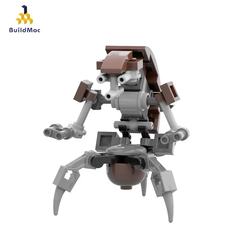 

Buildmoc Technical Mini Destroyer Robot Moc-44416 Military War Building Block Smart Robot Model Kids Toy Gift