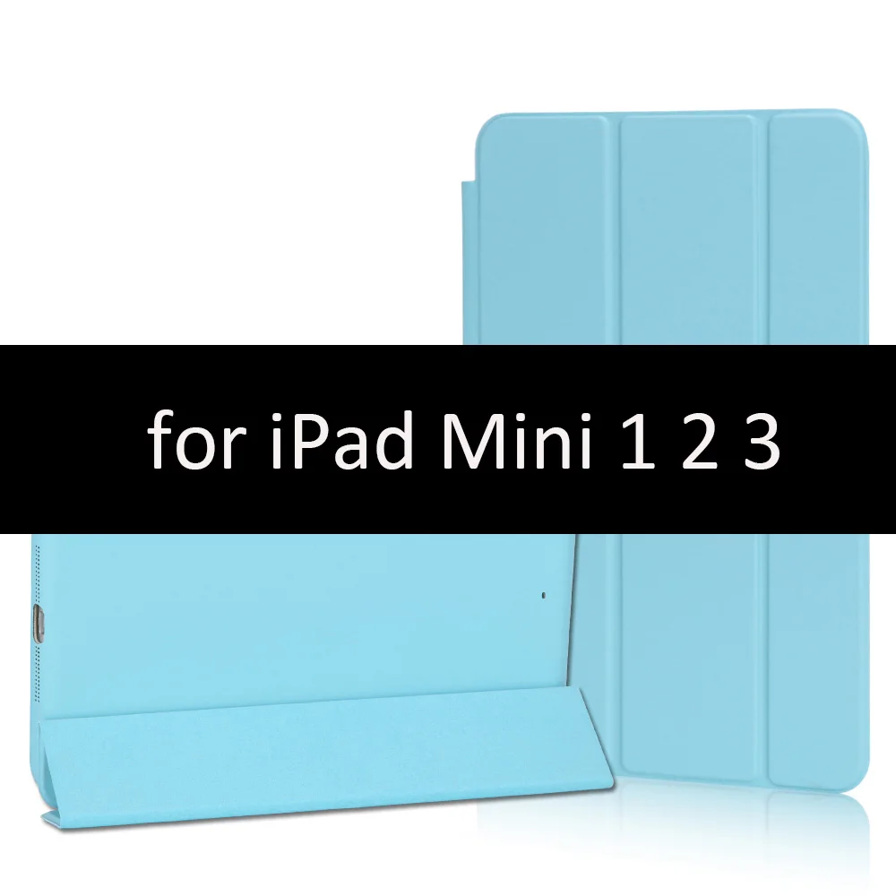 Чехол для iPad Mini 5 4 3 2 1 чехол GOLP PU кожаный тройной бумажник откидной стенд магнитный автоматический режим сна смарт-чехол для iPad Mini 5 чехол - Цвет: Blue-123