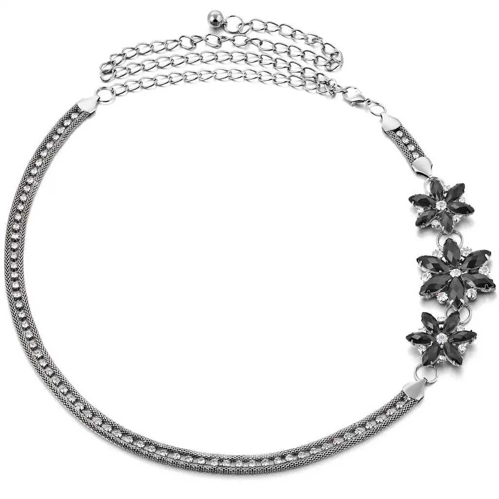 

Ladies Flower W/ Diamante Waist Chain Belt Body Belly Bikini Beach