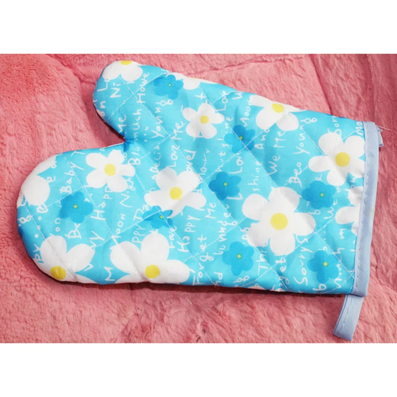 

1pc Cotton Heat-resistant Kitchen Oven Grill Baking Glove For BBQ Microwave Bakeware Wholesale Pot Mitt Tool Holder Kitchen Tool