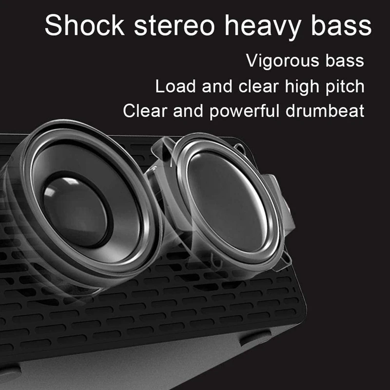 

Multifunctional Bluetooth 5.0 LED Speaker Digital LED Desktop Alarm Clocks with Wireless Charging FM Radio Music Player