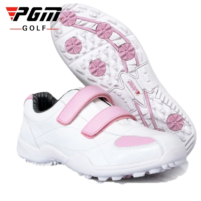 

Женская нескользящая обувь для гольфа с шипами; Кожаная спортивная обувь на липучке; Легкие носимые кроссовки для гольфа; Кроссовки; AA10098