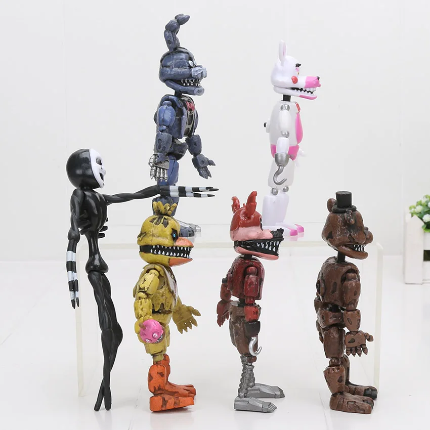 6 шт./компл. Five Nights At Freddy's пять ночей у Фредди рисунок с рисунком персонажей из