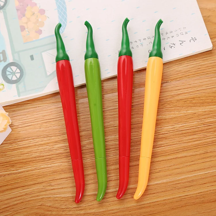 20PCs Creative Simulation Pepper Gel Pen Cute Neutral Pen Learning Stationery Kawaii School Office Supplies Pens for Writing