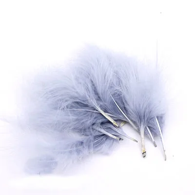 gray 50pcs 4-7 дюймов 10-16 см перья индейки Марабу пышное свадебное платье DIY ювелирные украшения декоративные аксессуары перья 50 шт - Цвет: gray 50pcs