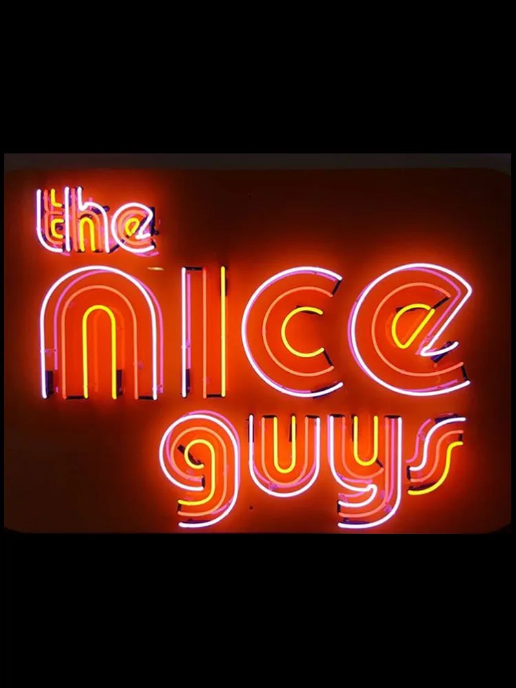 

Neon Sign For the nice guys handcraft Glass Tubes beer bar club Commercial Lamp resterant light lampara neon zipp lighter beer