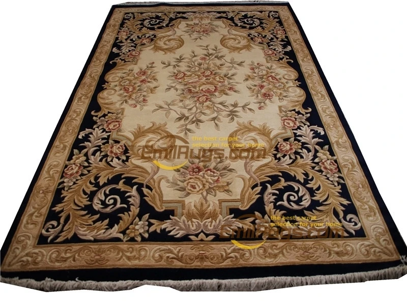 

savonnerie carved carpet soft for living room Hand-knotted Reversible Fashionable Household Decorates Circular Museum savonnerie