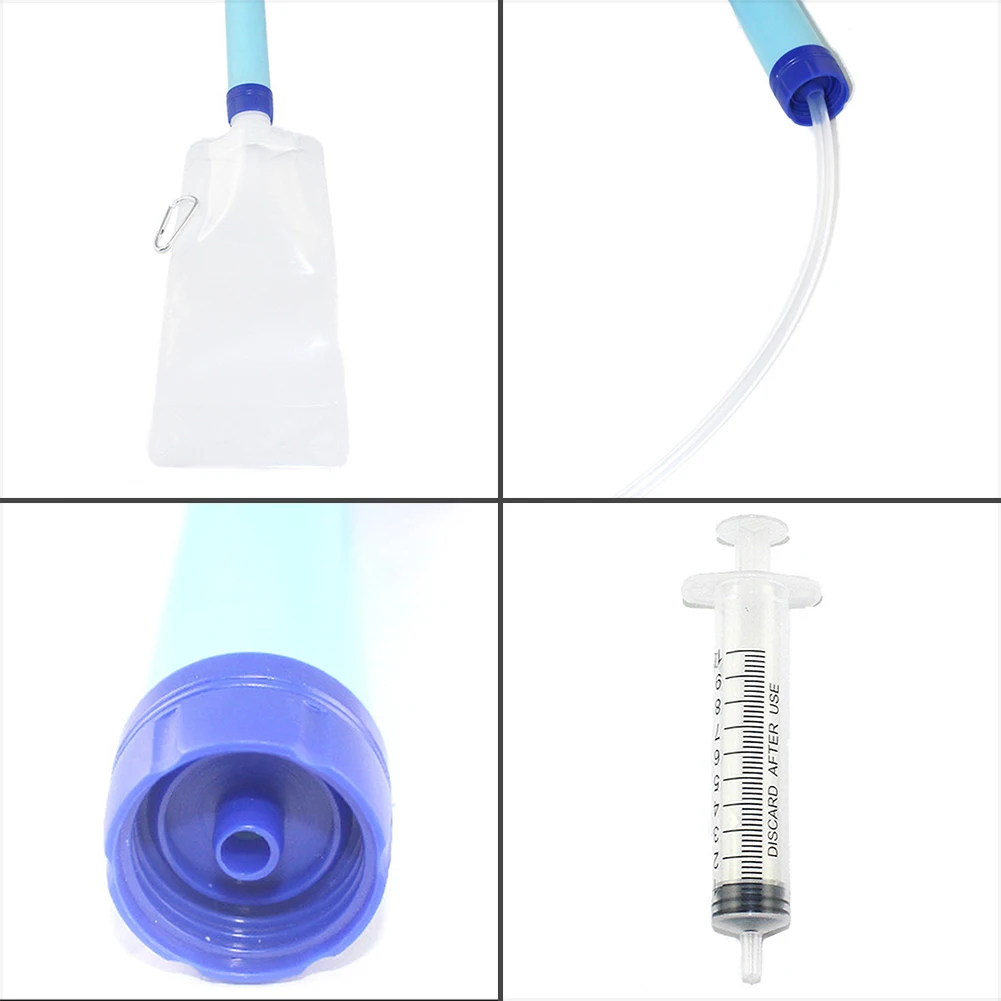 

Outdoor Water Purifier Filter Survival Straw Camping Hiking Emergency Portable Drinking Water Filter
