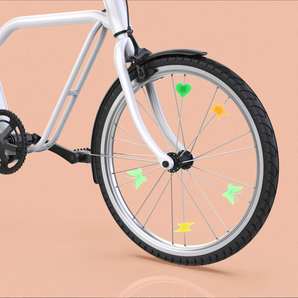 

122Pcs Assorted Colors Bike Wheel Spoke Decorations Spoke Beads for Bicycles