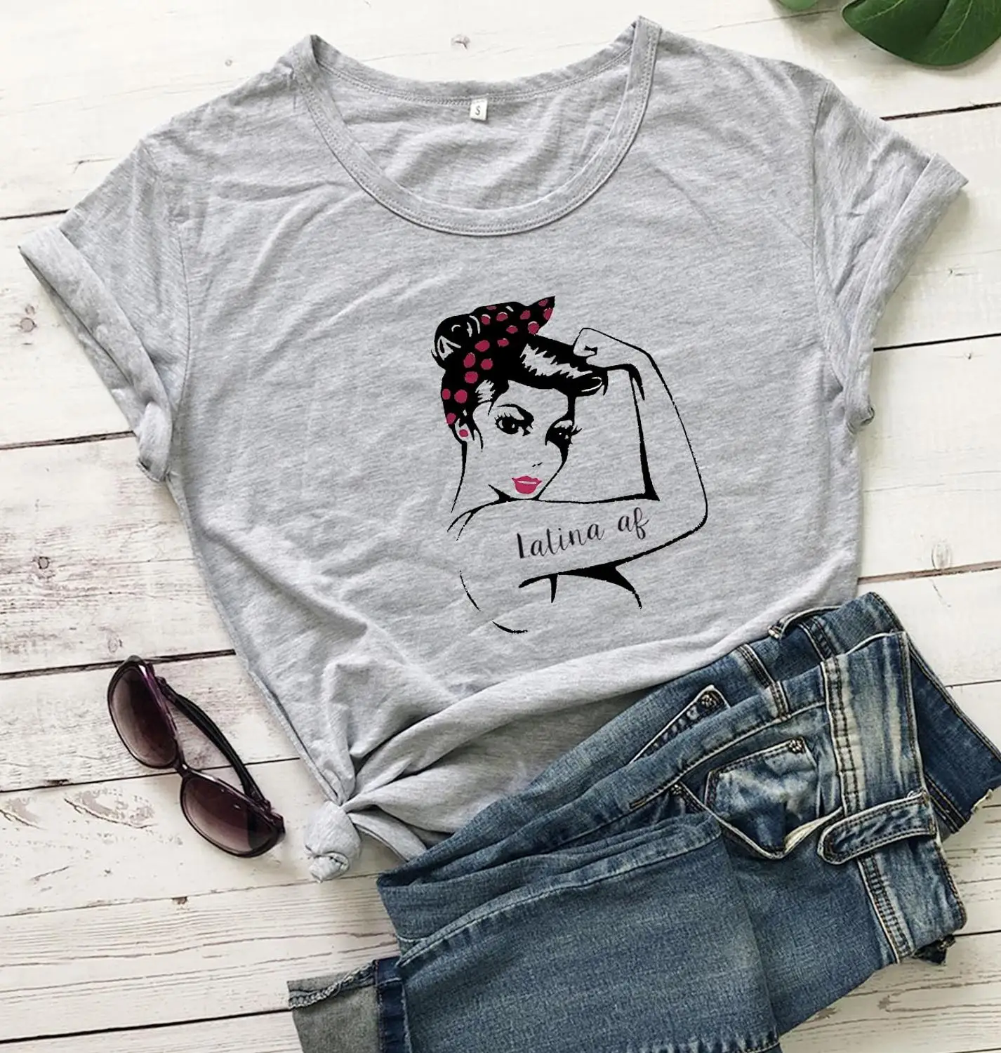 

latina af gril feministe women tshirt women fashion pure cotton casual hipster grunge tumblr cute vintage tees quote art tops