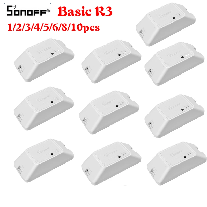 Интеллектуальный выключатель света SONOFF Basic R3 DIY WI FI Беспроводной переключатель