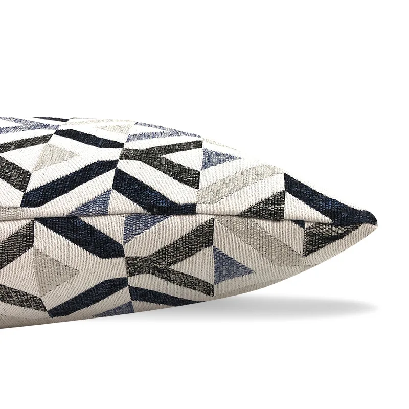 

Nordic Simplicity Geometric Jacquard Sofa pillowcase Chenille Soft Cushion Cover for Home office Car Decor pillow Covers 45x45cm