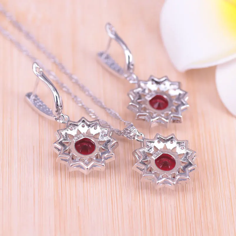 Комплект из колье и серёг серебра 925 пробы | Украшения аксессуары