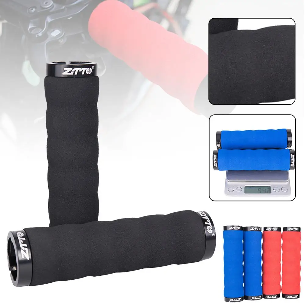 

1 Pair Bicycle Accessories Bike Handlebar Grip Wavy Non-Slip Sponge Grip for 22 mm Handlebars MTB Road Bikes