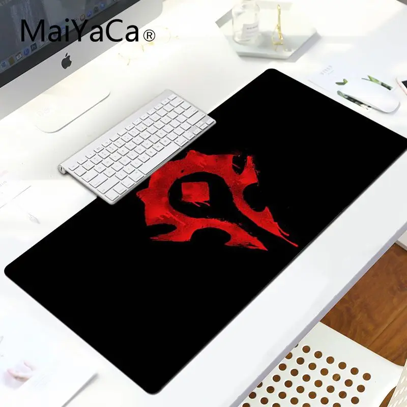 LockEdge 30X90cm MaiYaCa крутой персонализированный Модный Мир Warcraft Horde клавиатура коврики для игровой мыши Большой Коврик Для Мыши Компьютерный коврик - Цвет: LockEdge 30X90cm