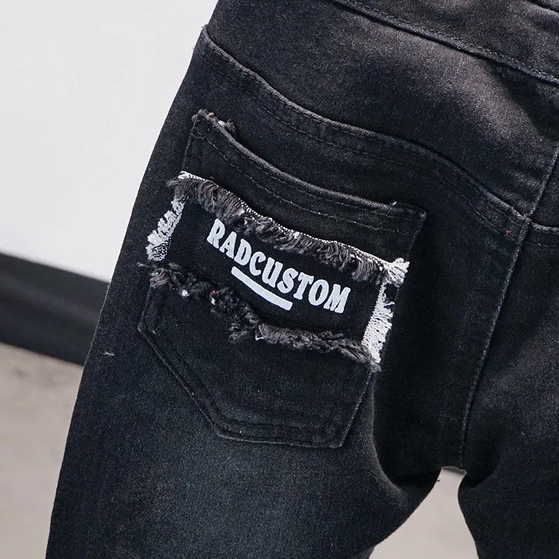 Детские зимние спортивные штаны джинсы для маленьких мальчиков детские брюки и