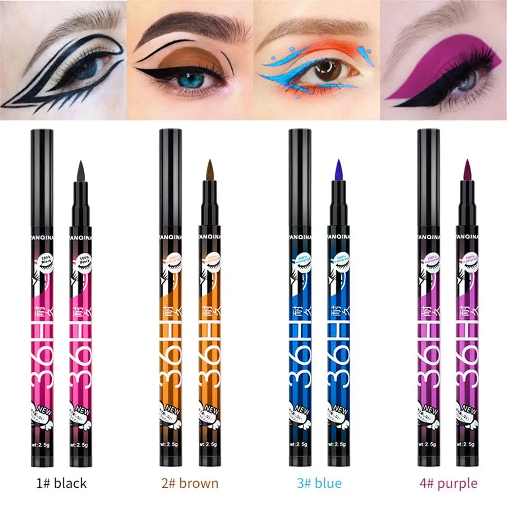 

Makeup Tool Smooth Long-lasting Fast Dry Waterproof Eyeliner 4colors Liquid