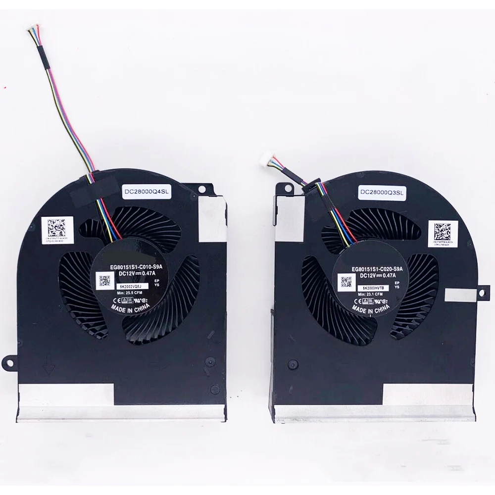 

NEW CPU GPU Cooling Fan For DELL AlienWare Area 51m R2 RTX3080 TPV77 TW5Y8 EG80151S1-C020-S9A EG80151S1-C010-S9A