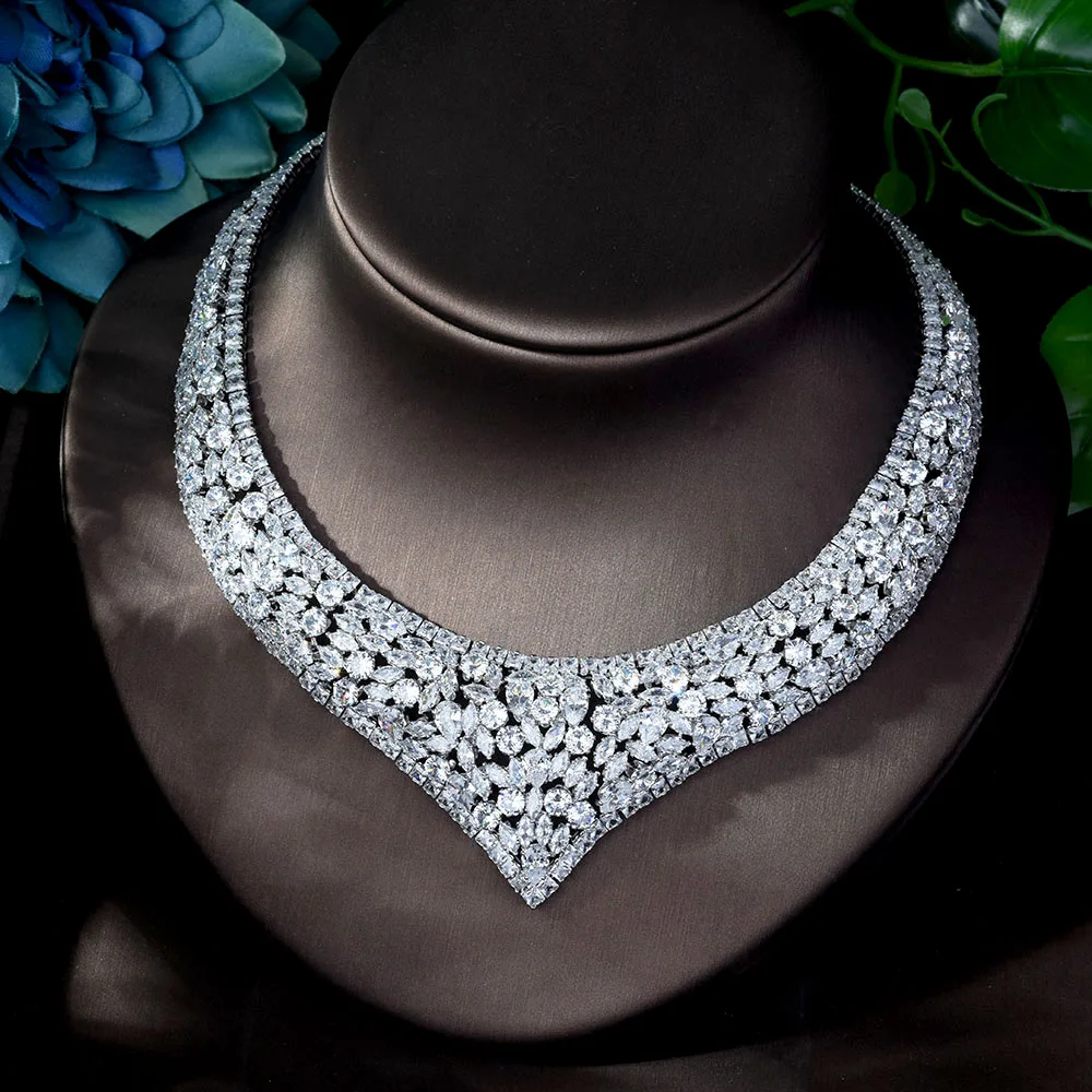 HIBRIDE 2020 модные африканские искусственные циркониевые украшения свадебные