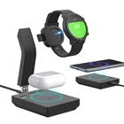 Беспроводное зарядное устройство 15 Вт для смарт-часов Amazfit GTR2 GTS2 Bipu T-Rex pro, USB, портативное зарядное устройство, док-станция