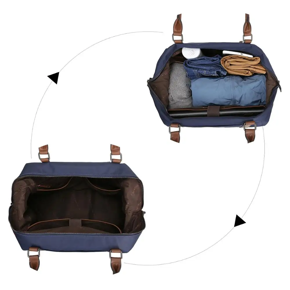 Водонепроницаемая нейлоновая дорожная сумка ECOSUSI для мужчин и женщин