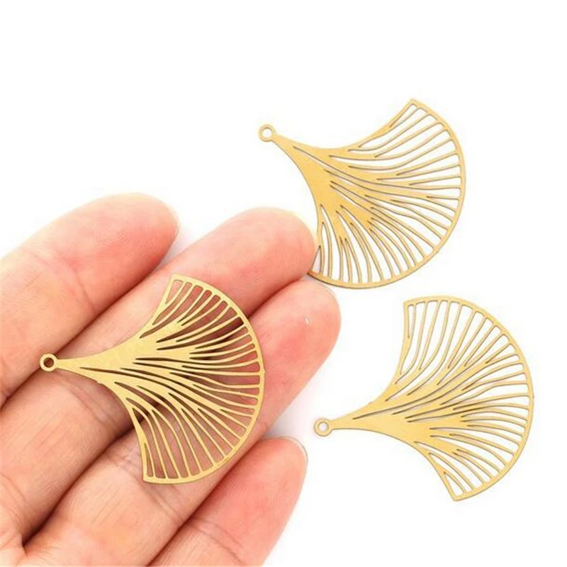 50 шт/партия креативный золотой цвет. Полый подвеска в виде вентилятора разъемы