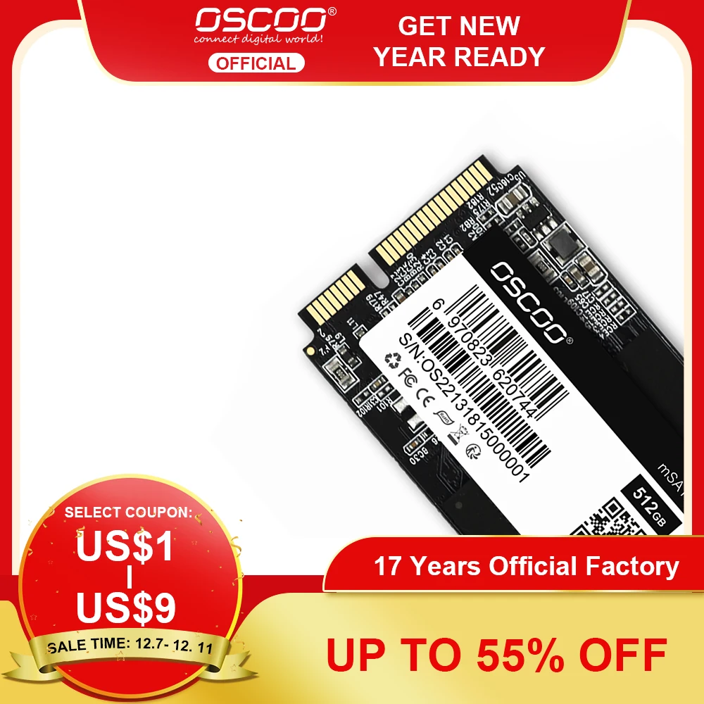 OSCOO мини SATA ssd 128 ГБ 256 накопители msata 512 1 ТБ SSD Международный жесткий диск для