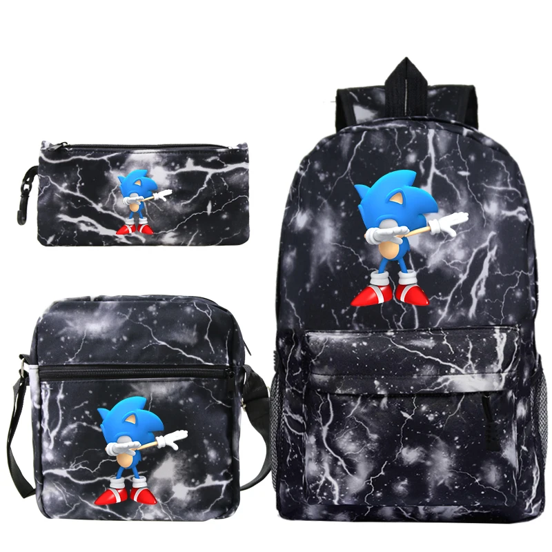 4 Sonic рюкзак наборы для подростков девочек мальчиков школьные сумки для ноутбука дорожные рюкзаки с ручкой и сумки через плечо - Цвет: 4