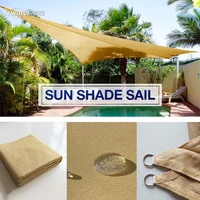 185gsm waterproof awning sunshade shade sail outdoor garden beach camping patio pool canopy tent sun shelter pergola toldo