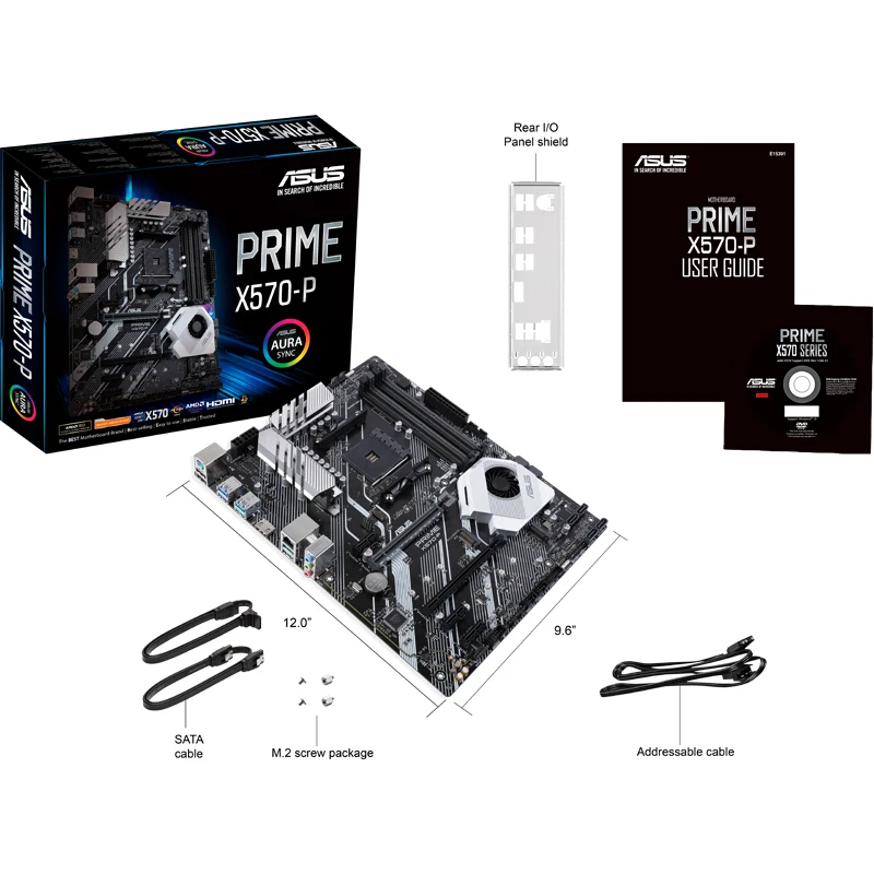 Kaufen Marke Neue ASUS PRIME X570-P ATX Motherboard Unterstützung PCIe 4,0 Ryzen CPU 3600X/3800X/3700X (AMD X570/buchse AM4)