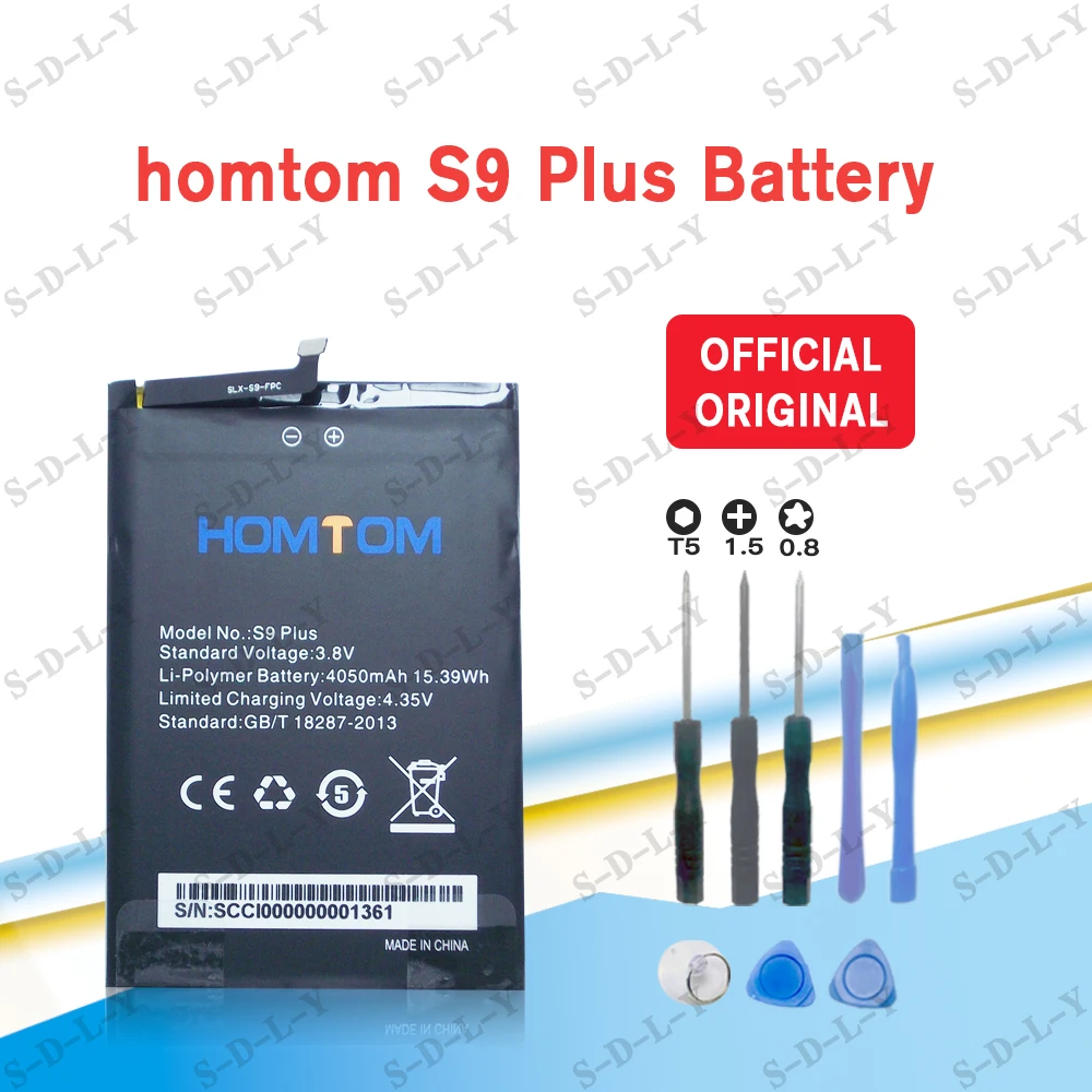100% Новый оригинальный homtom S9 S9PLUS Батарея 4050 ма ч для HOMTOM S9/S9 плюс смарт чехол