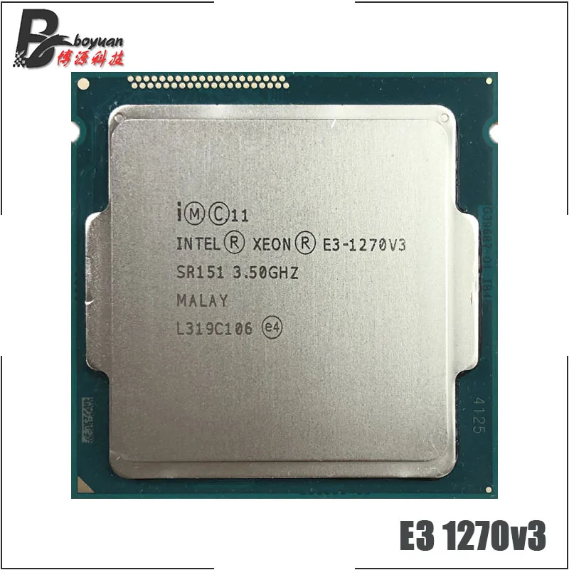 Процессор Intel Xeon 1270 v3 E3 1270v3 3 5 ГГц четырехъядерный Восьмиядерный процессор L2 = 1 м L3