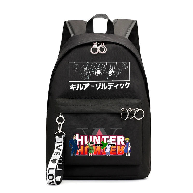 Рюкзак для девочек в стиле аниме Hunter X Killua Zoldyck Devil Eye школьные сумки